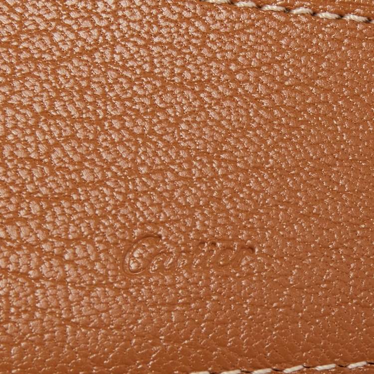 Pre Owned Cartier Black Leather Passport Holder