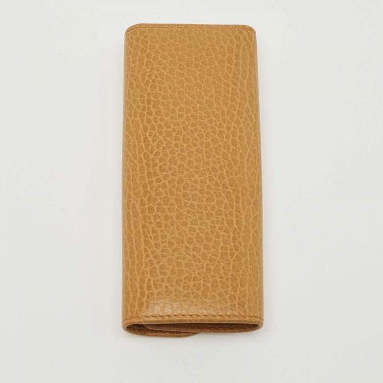 Pre Owned Cartier Tan Leather 4 Key Holder