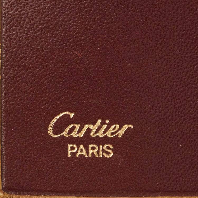 Pre Owned Cartier Tan Leather 4 Key Holder