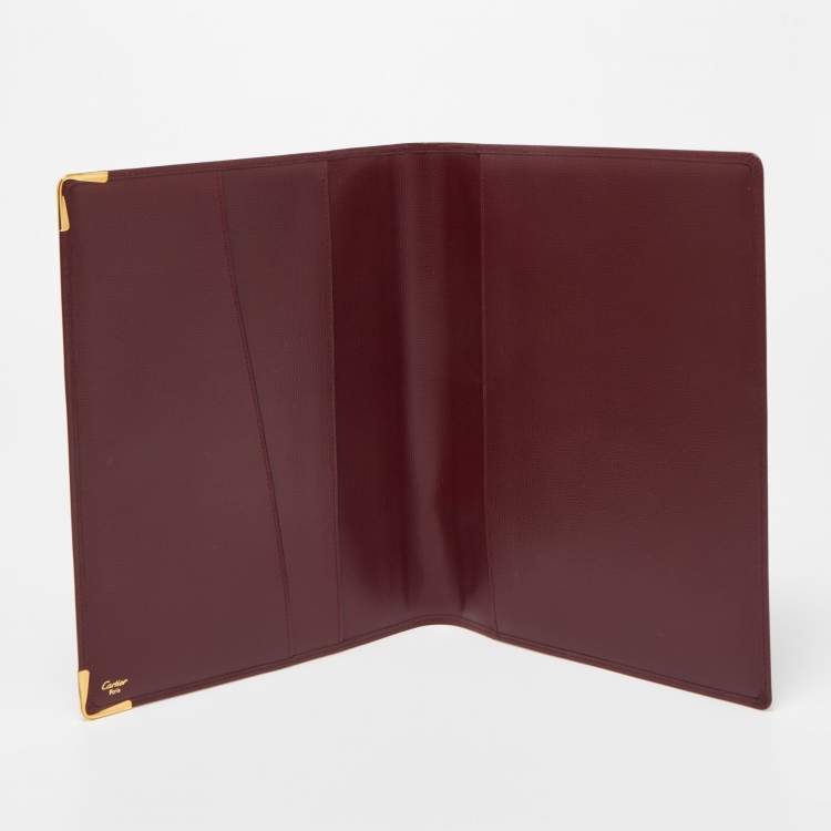 Cartier Burgundy Leather Must de Cartier Agenda Cover Cartier TLC