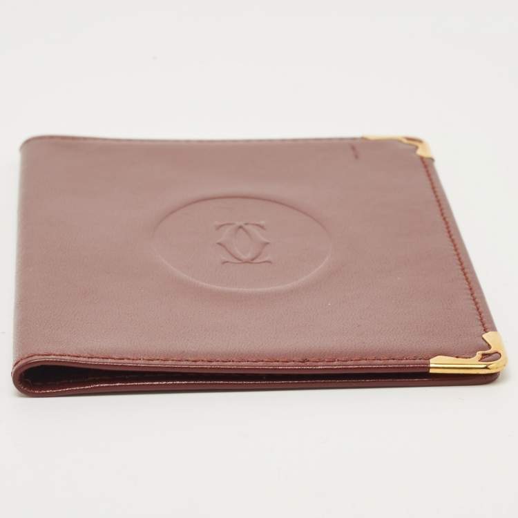 Pre Owned Cartier Burgundy Leather Must De Cartier Agenda Diary 