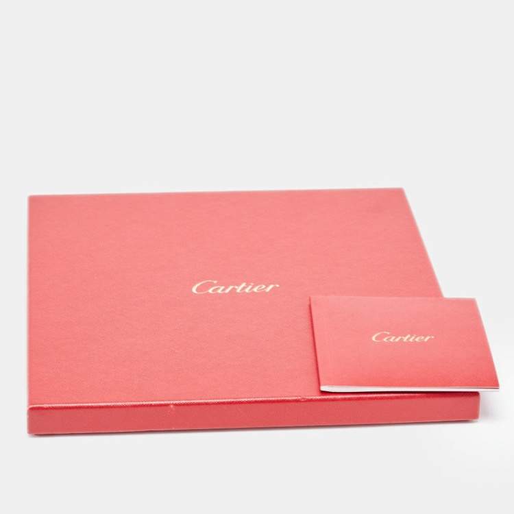 مملوكة مسبقًا Cartier Navy Blue Floral Printed Silk Square Scarf