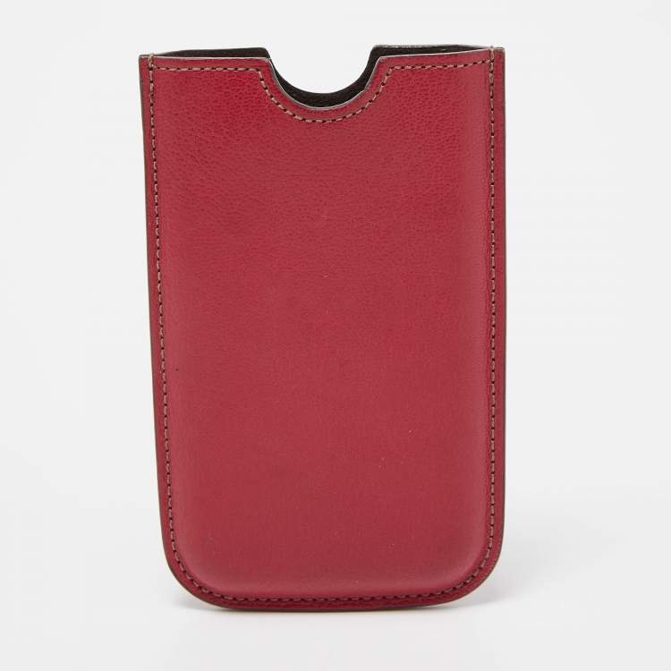 Pre Owned Cartier Pink Leather iPhone Case
