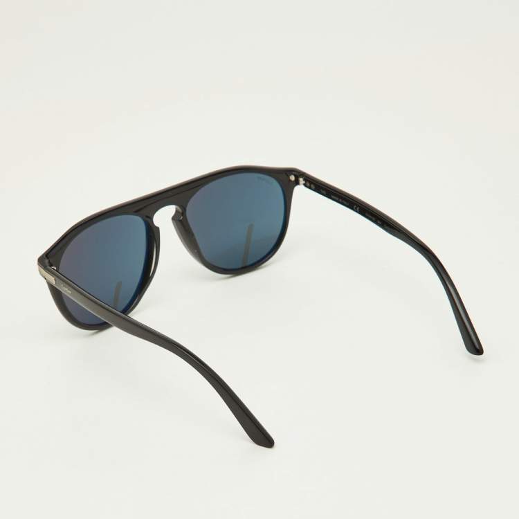 Pre Owned Cartier Black/Black CT0013S Pilot Sunglasses