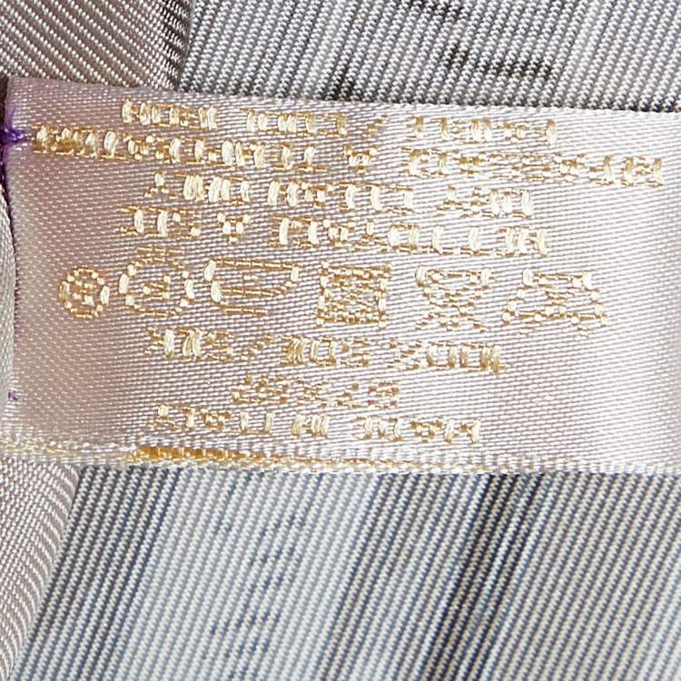 Pre Owned Cartier Multicolor Paris Postcard Print Silk Scarf