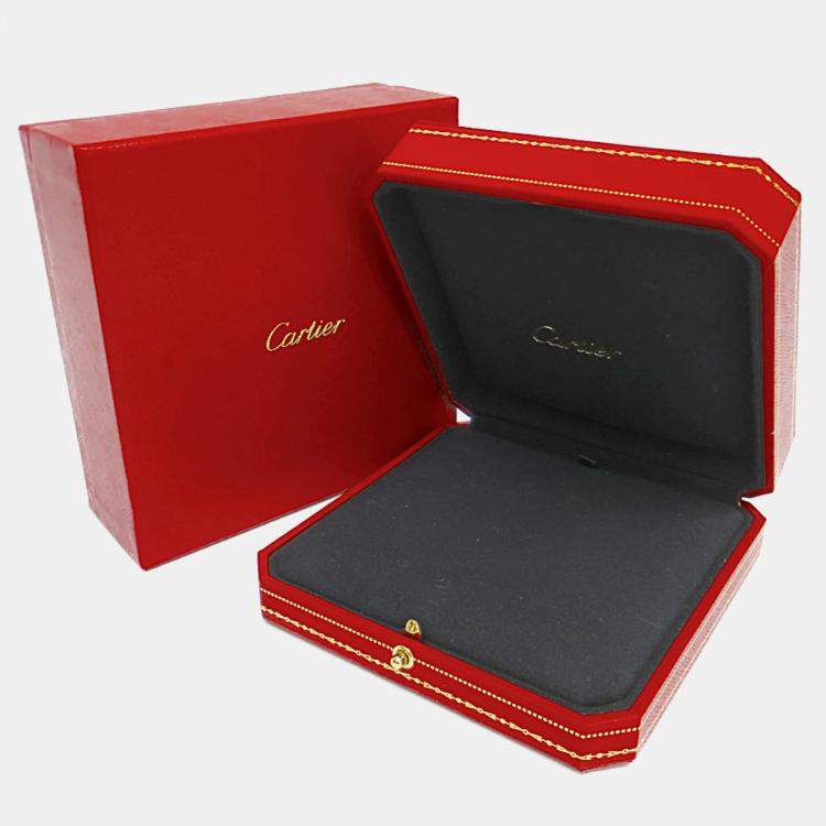 Pre Owned Cartier 18K Yellow, Rose, White Gold and Diamond Trinity Pendant Necklace 