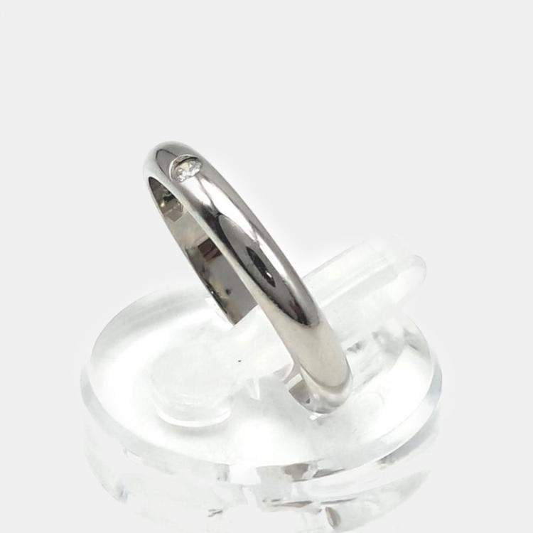 Pre Owned Cartier Platinum Diamond Ring Size 66