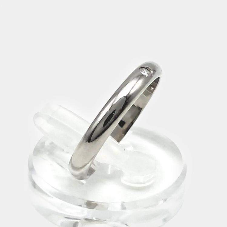Pre Owned Cartier Platinum Diamond Ring Size 66