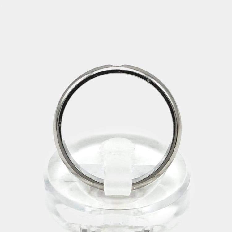 Pre Owned Cartier Platinum Diamond Ring Size 66