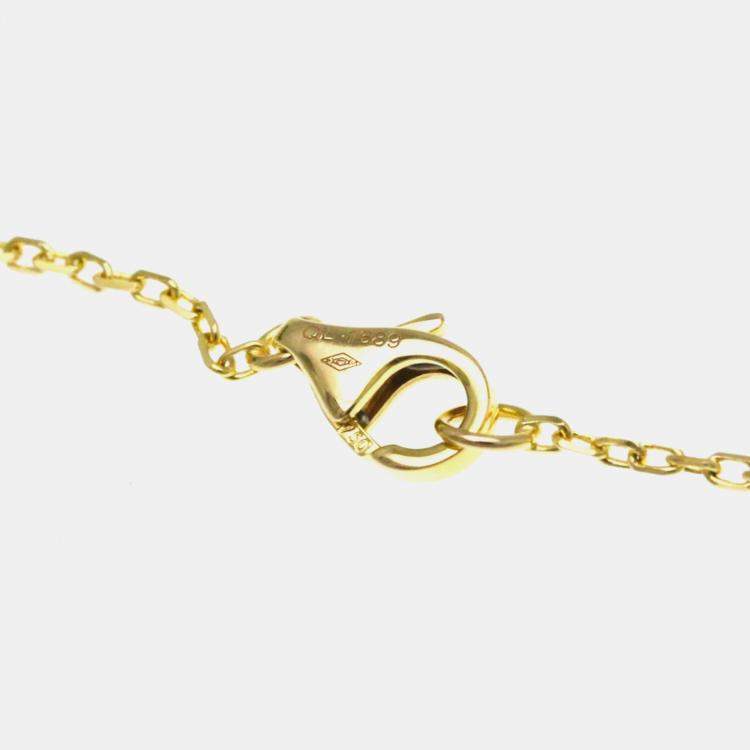 Pre Owned Cartier 18K Yellow, Rose, White Gold Trinity Heart Pendant Necklace