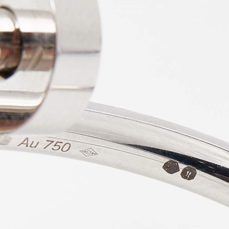 Pre Owned Cartier Juste Un Clou 18k White Gold Bracelet 17