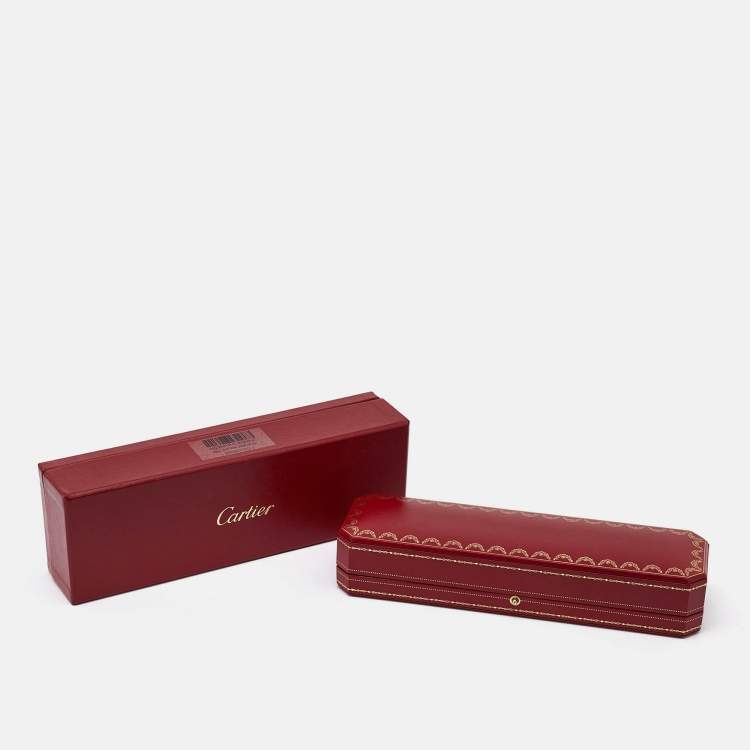 Pre Owned Cartier Amulette De Cartier Onyx Diamond 18k Rose Gold XS Model Bracelet