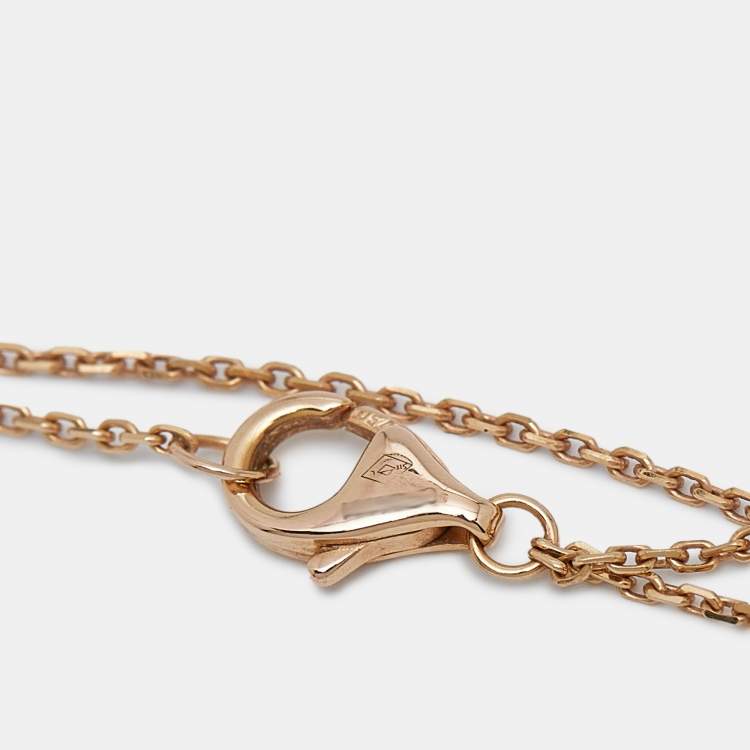 Pre Owned Cartier Trinity 18k Three Tone Gold Necklace