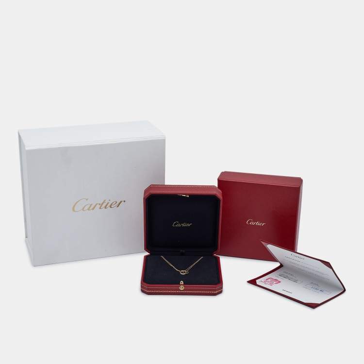 Pre Owned Cartier Trinity 18k Three Tone Gold Necklace