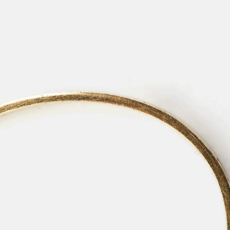 مملوكة مسبقًا Cartier Love 18k Yellow Gold Open Cuff Bracelet 19