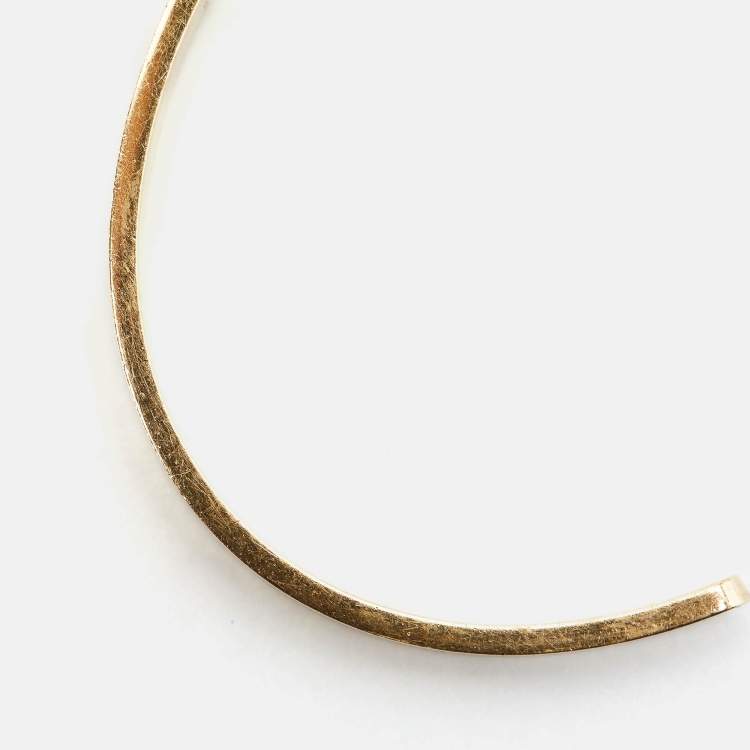 مملوكة مسبقًا Cartier Love 18k Yellow Gold Open Cuff Bracelet 19
