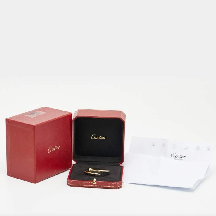 Pre Owned Cartier Juste Un Clou 18k Yellow Gold Bracelet 15