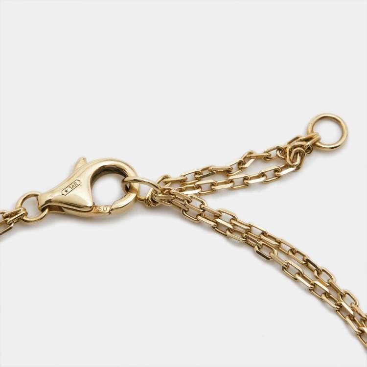 Pre Owned Cartier Love Diamonds 18k Yellow Gold Bracelet