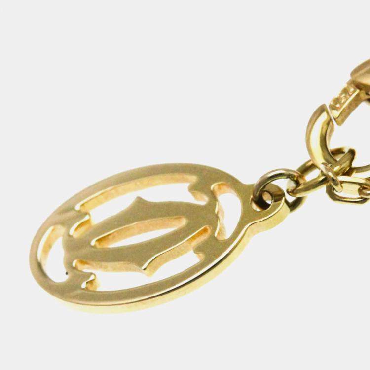 Pre Owned Cartier 18K Yellow Gold and Diamond Diamants Légers Pendant Necklace