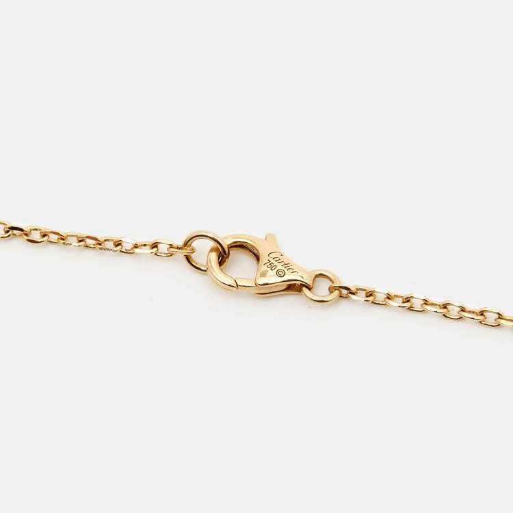مملوكة مسبقًا Cartier Love Interlocking Loops 18k Yellow Gold Long Necklace