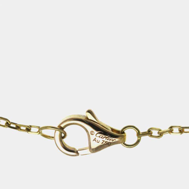 Pre Owned Cartier 18K Yellow, Rose, White Gold Trinity Pendant Necklace