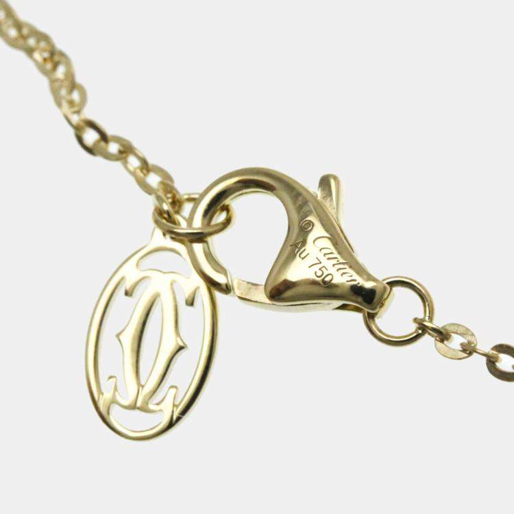 Pre Owned Cartier 18K Pink Gold White Gold Trinity Necklace