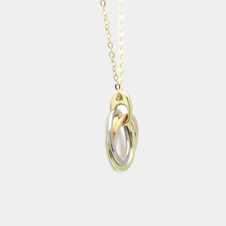 Pre Owned Cartier 18K Pink Gold White Gold Trinity Necklace