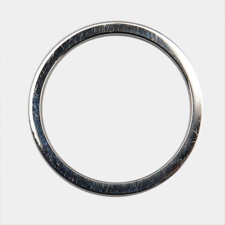 Pre Owned Cartier C De Cartier Diamond Platinum Ring Size 50