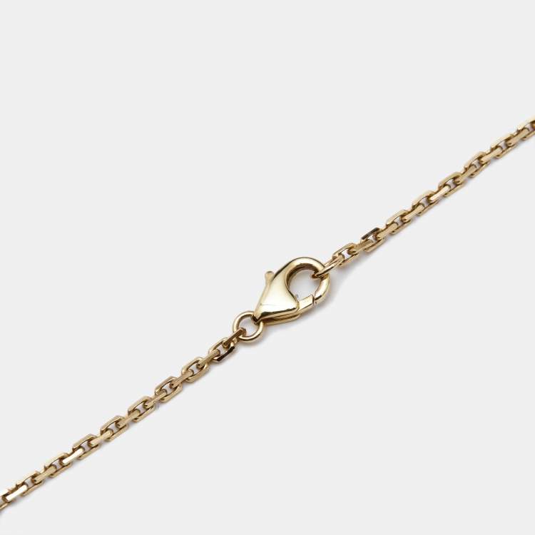 Pre Owned Cartier Love 18k Yellow Gold Pendant Necklace