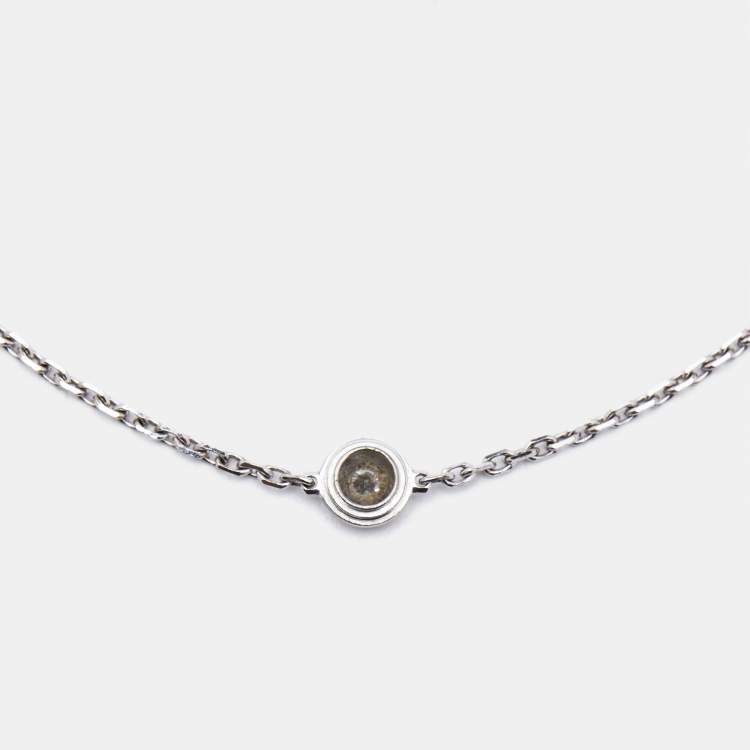 Pre Owned Cartier  d'Amour Diamond 18k White Gold XS Model Bracelet Bracelet