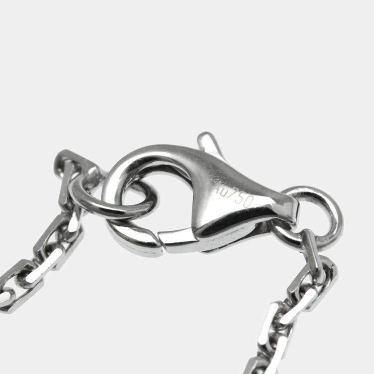 Pre Owned Cartier 18K White Gold and Diamond Love Pendant Necklace