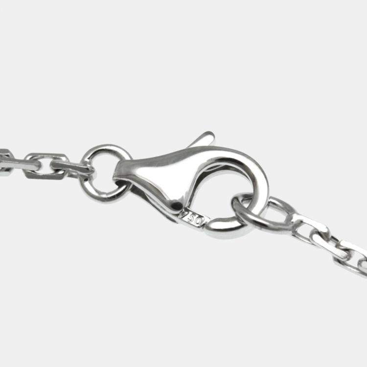 Pre Owned Cartier 18K White Gold and Diamond Love Pendant Necklace