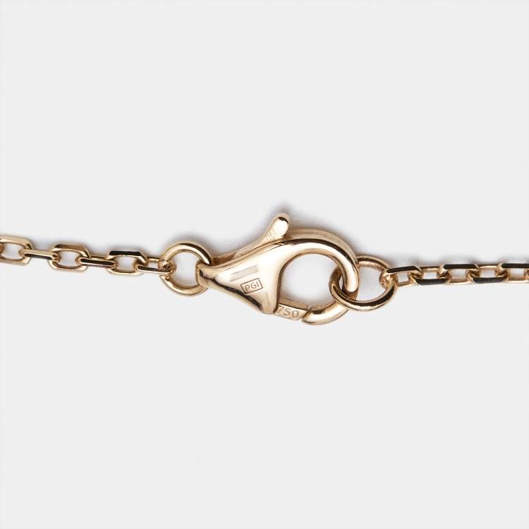 مملوكة مسبقًا Cartier Love Interlocking Diamonds 18k Rose Gold Necklace