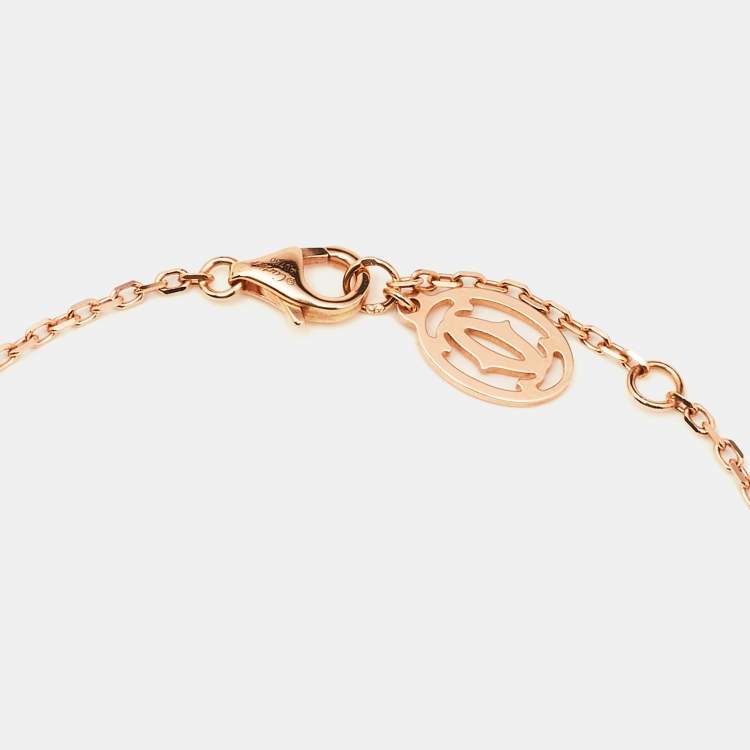 مملوكة مسبقًا Cartier d'Amour Diamond 18k Rose Gold Small Model Bracelet