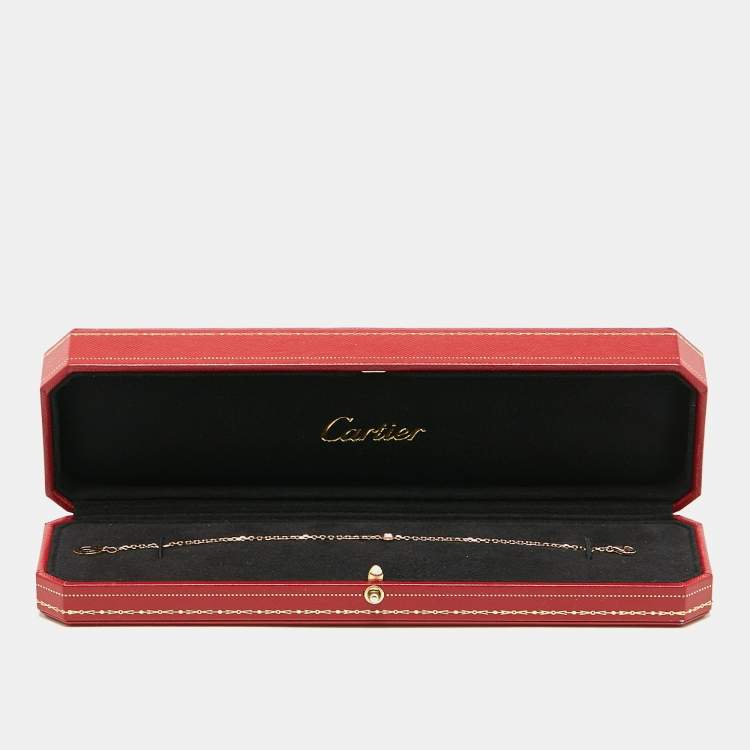 مملوكة مسبقًا Cartier d'Amour Diamond 18k Rose Gold Small Model Bracelet