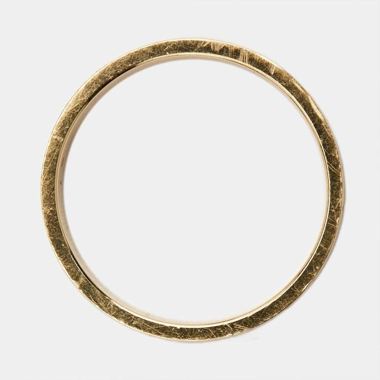 Pre Owned Cartier Love 18k Yellow Gold Wedding Band Ring Size 52