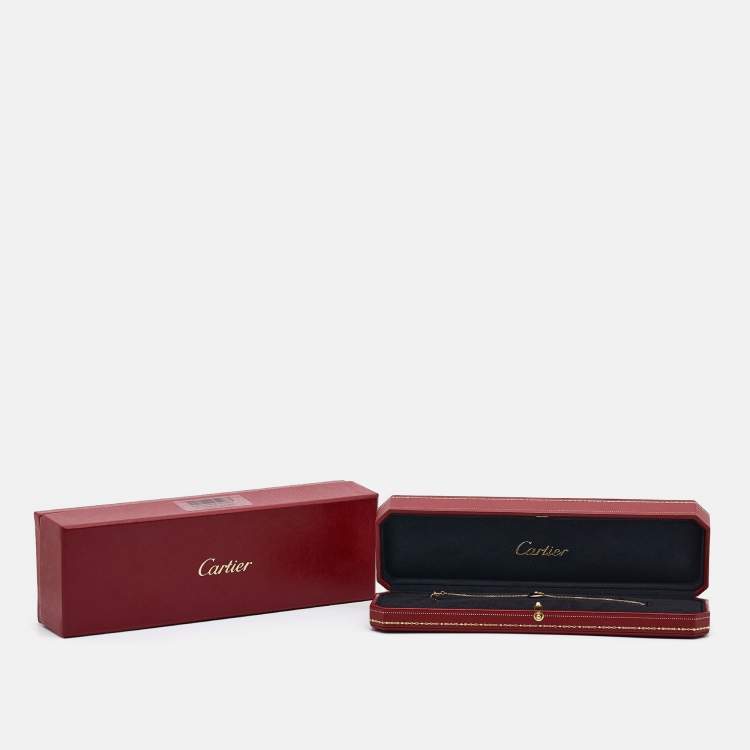 Pre Owned Cartier Amulette De Cartier Onyx Diamond 18k Rose Gold XS Model Bracelet