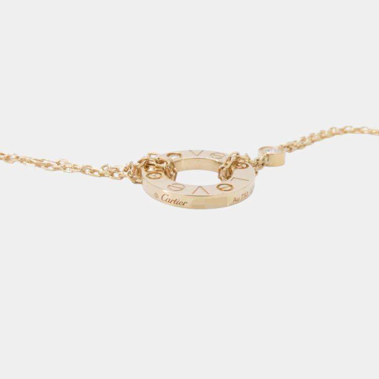 Pre Owned Cartier Love Circle Bracelet 18K Yellow Gold