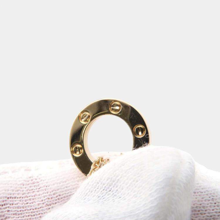 Pre Owned Cartier Love Circle Bracelet 18K Yellow Gold
