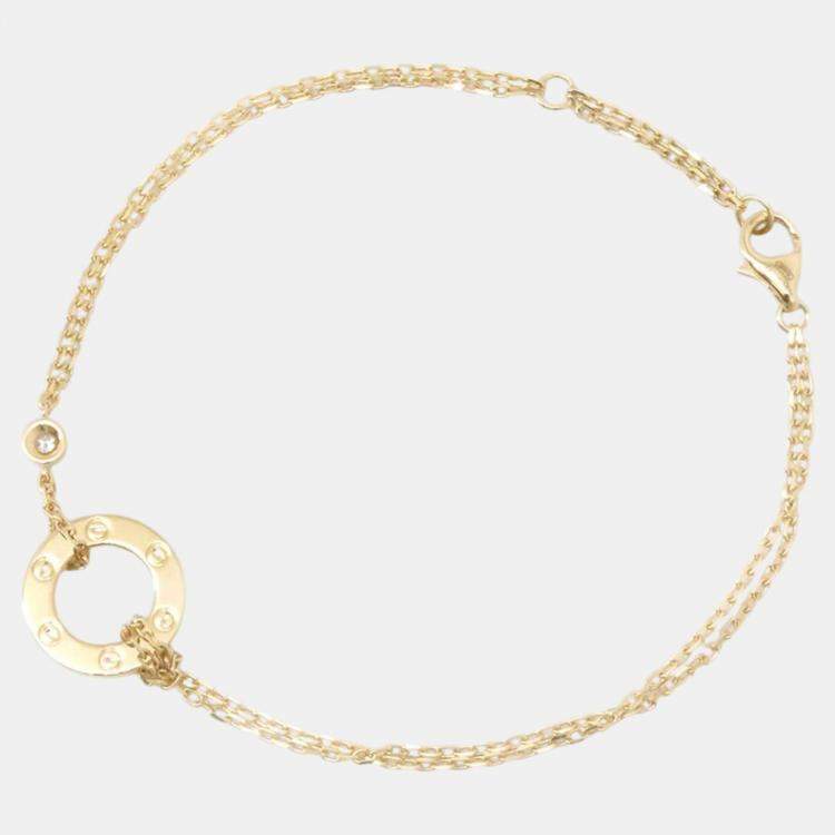 Pre Owned Cartier Love Circle Bracelet 18K Yellow Gold