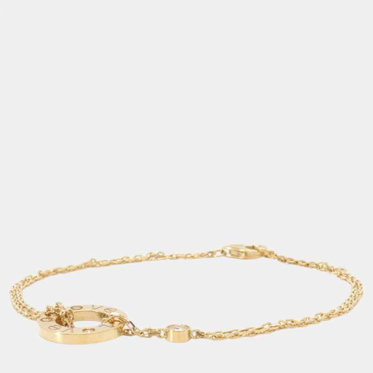 Pre Owned Cartier Love Circle Bracelet 18K Yellow Gold