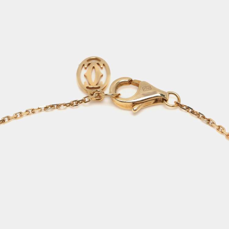 Pre Owned Cartier D'Amour Diamond 18k Yellow Gold XS Model Bracelet