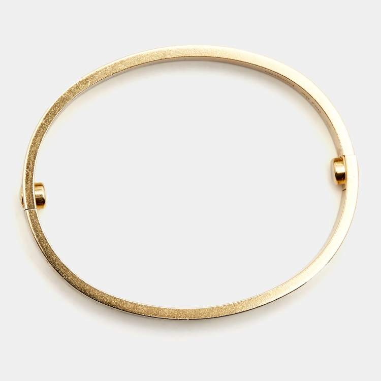Pre Owned Cartier Love 18k Yellow Gold Bracelet 15
