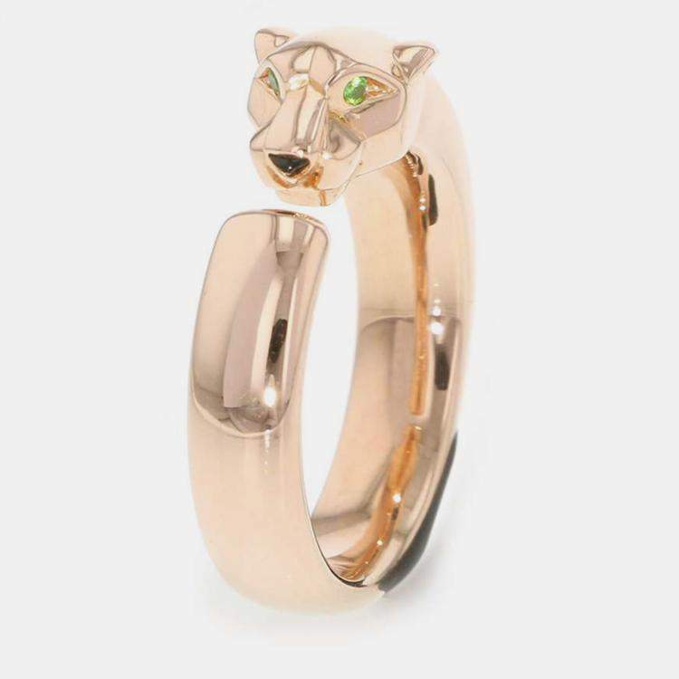 Pre Owned Cartier 18K Rose Gold Panthere de Cartier Ring EU 49