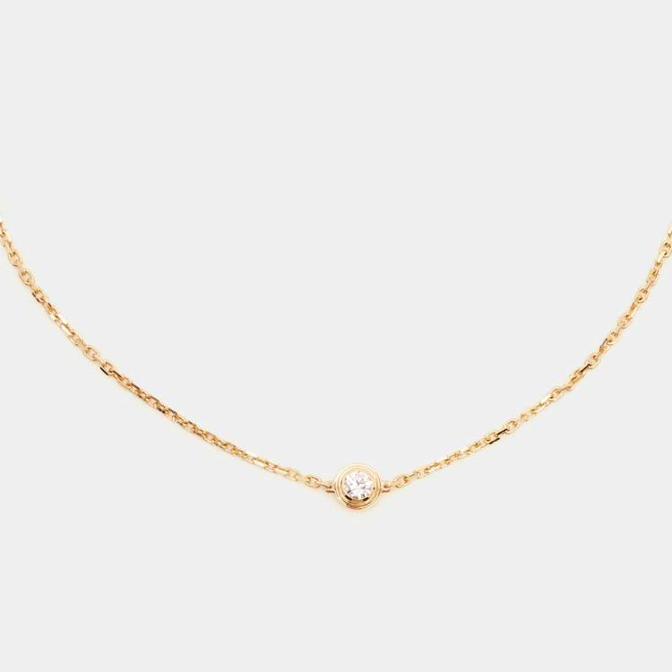 Pre Owned Cartier d'Amour Diamond 18k Yellow Gold XS Model Bracelet