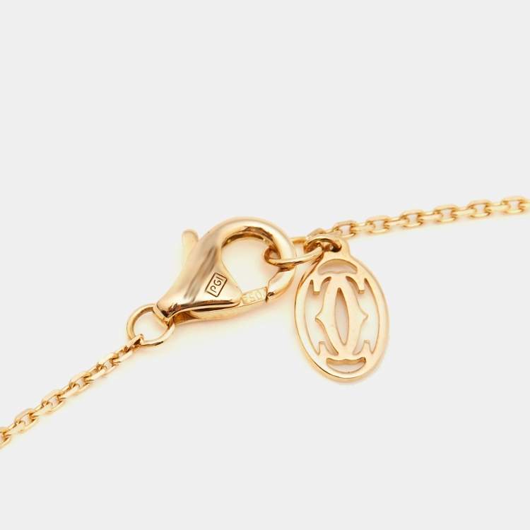 Pre Owned Cartier d'Amour Diamond 18k Yellow Gold XS Model Bracelet