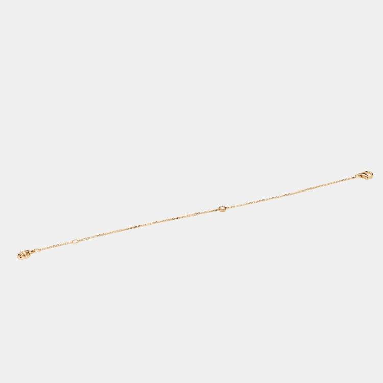 Pre Owned Cartier d'Amour Diamond 18k Yellow Gold XS Model Bracelet