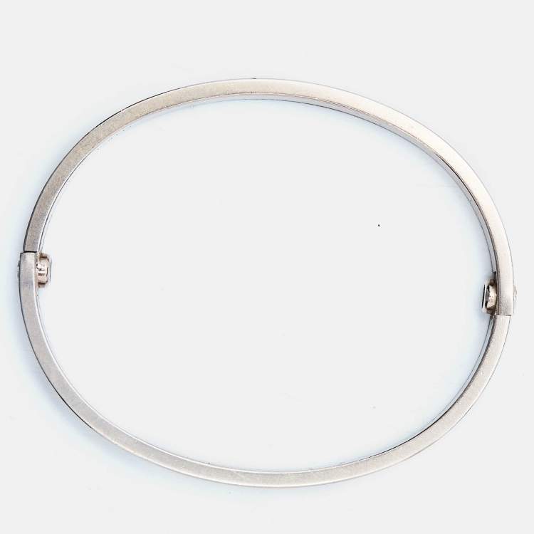 مملوكة مسبقًا Cartier Love 18k White Gold Bracelet 17
