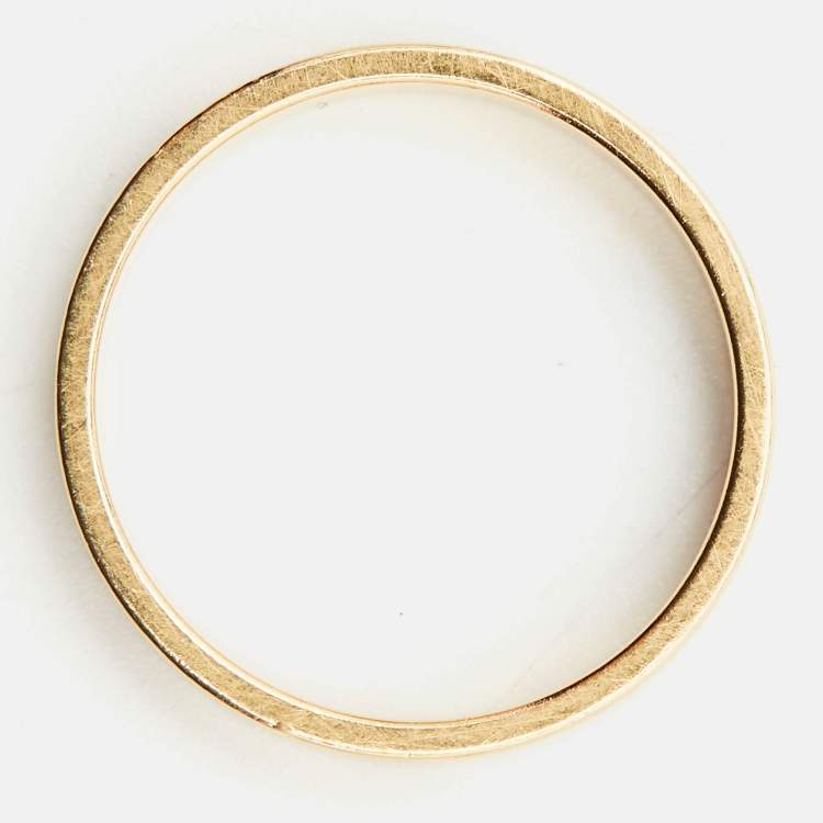 Pre Owned Cartier Love 18k Yellow Gold Wedding Band Ring Size 52