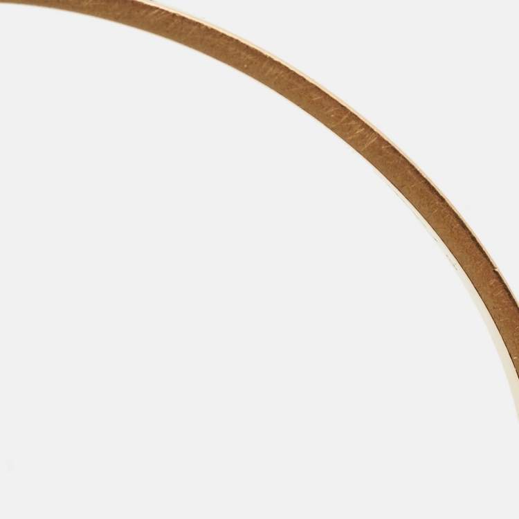 مملوكة مسبقًا Cartier Love 18k Yellow Gold Open Cuff Bracelet 16
